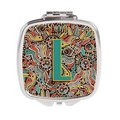 Carolines Treasures Letter L Retro Tribal Alphabet Initial Compact Mirror CJ2013-LSCM